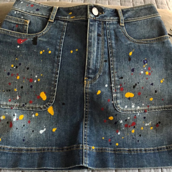 Alice and Olivia mini denim skirt size 25 - Picture 1 of 5